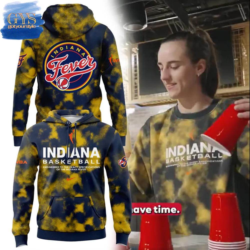 Indiana Fever WNBA Tie Dye Limited Edition Hoodie 1