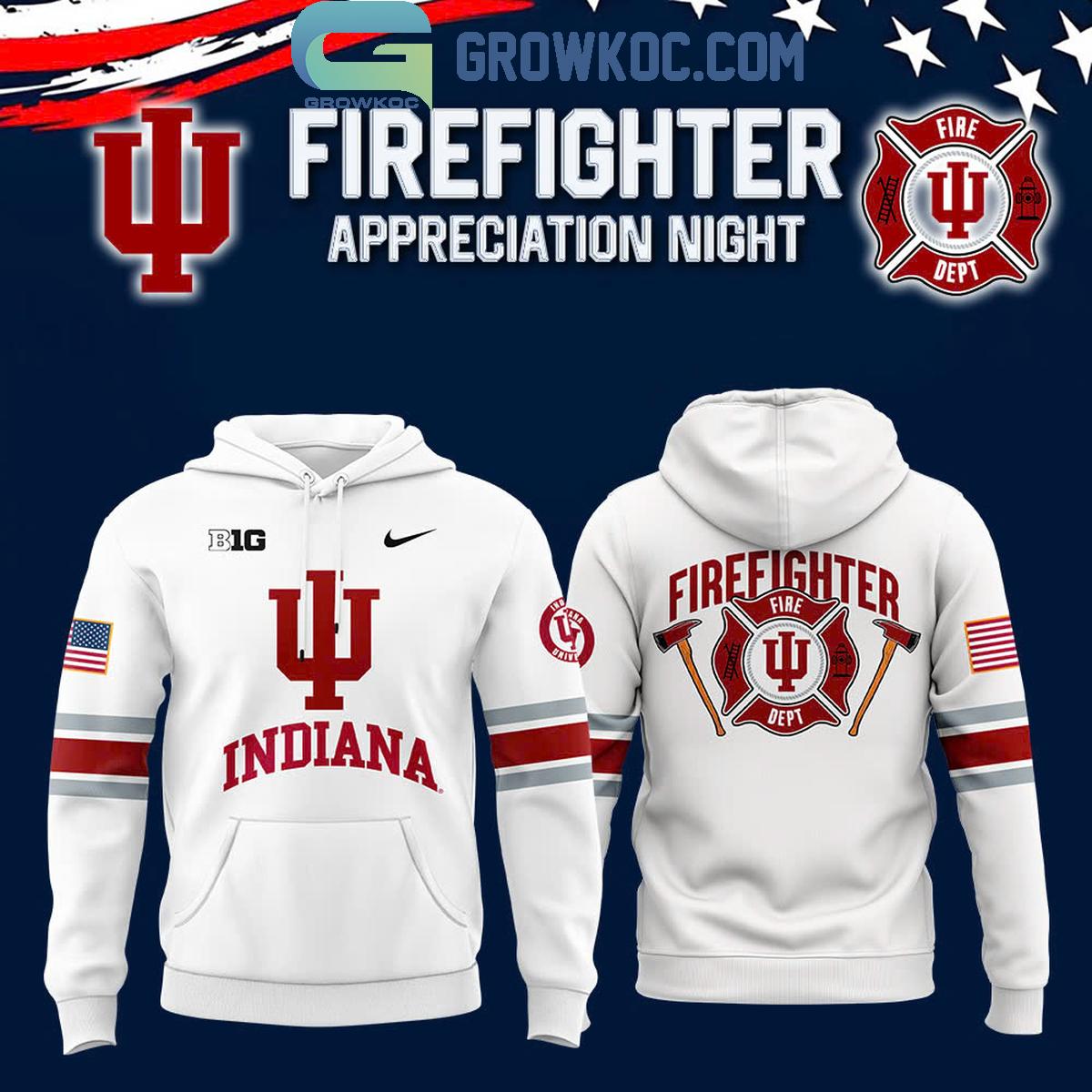 Indiana Hoosiers x 2024 Firefighter Appreciation Night Hoodie T Shirt 1 l4bjD