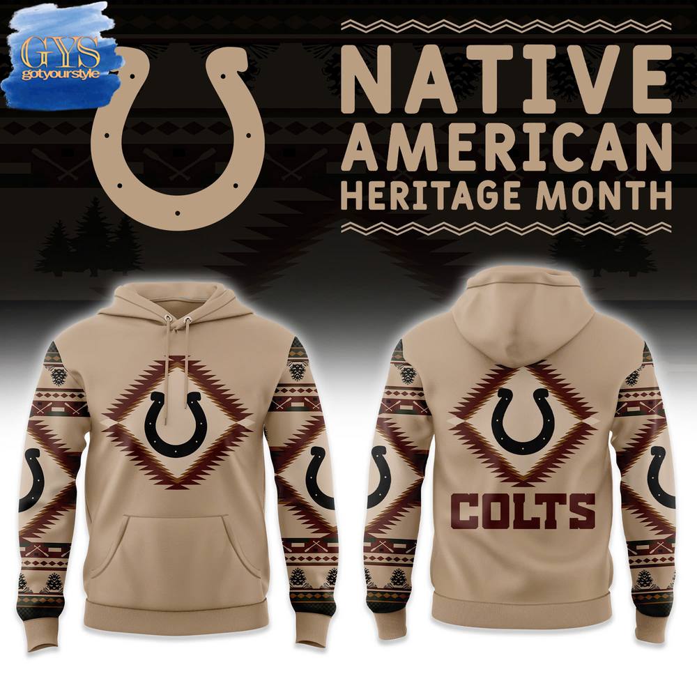 Indianapolis Colts NFL x National Native American Heritage Month Limited Edition Hoodie 1