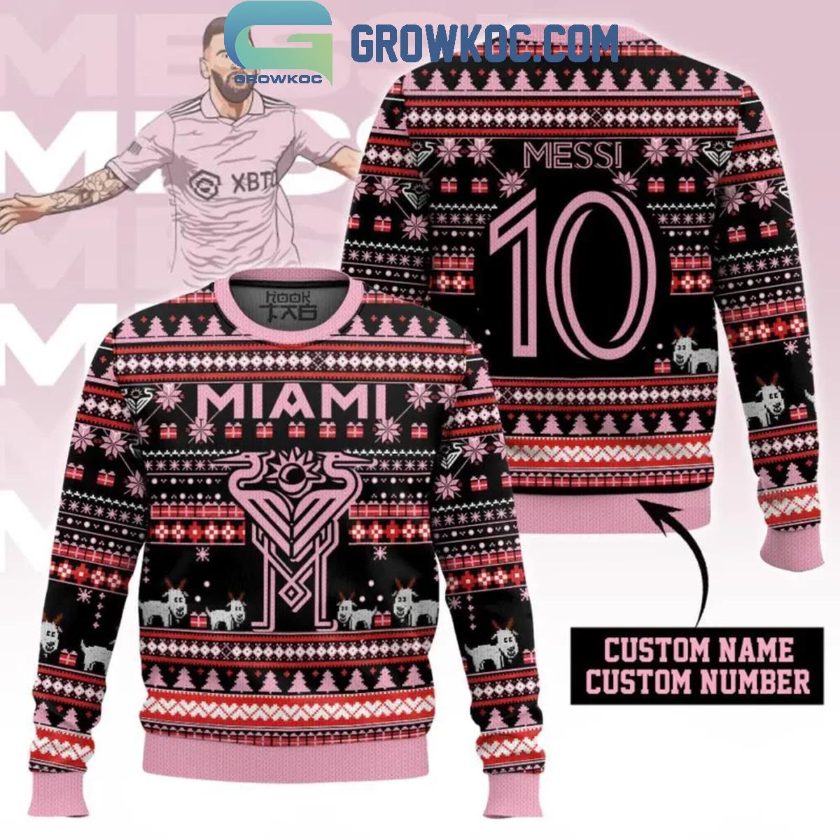 Inter Miami Soccer Club Christmas Personalized Ugly Sweater 1 XDmNv