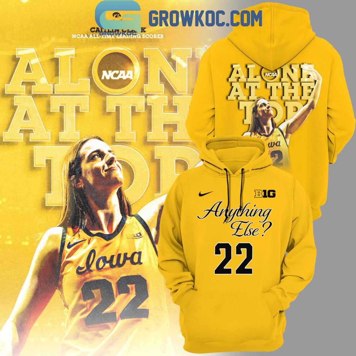 Iowa Hawkeyes Caitlin Clark Along At The Top Anything Else Hoodie T Shirt 1 SxGEp