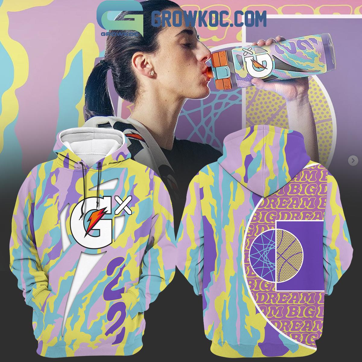 Iowa Hawkeyes Caitlin Clark Dream Big With Gatorade 2024 Hoodie T Shirt 1 pd6bs