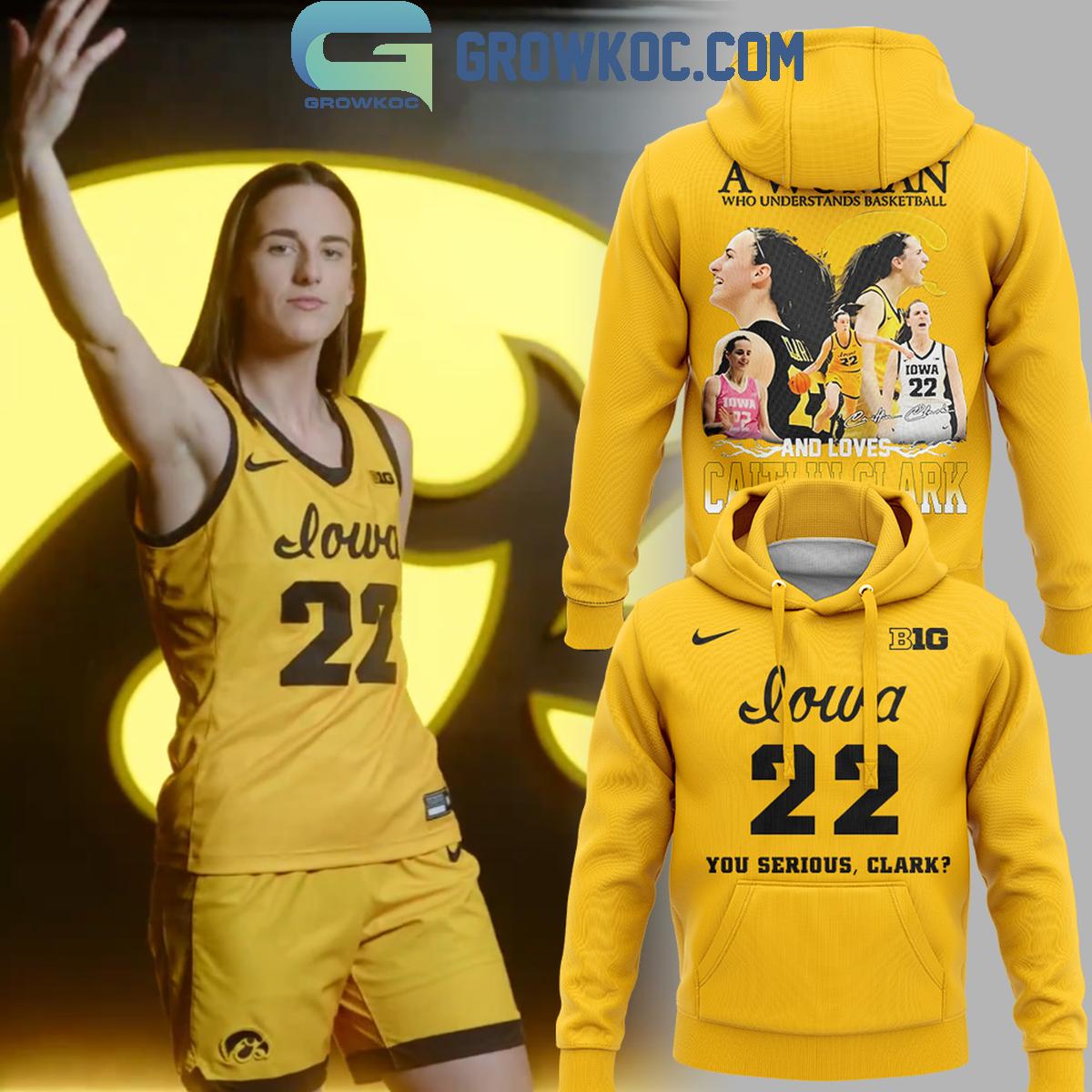 Iowa Hawkeyes Caitlin Clark You Serious Clark 2024 Hoodie T Shirt 1 xTsym