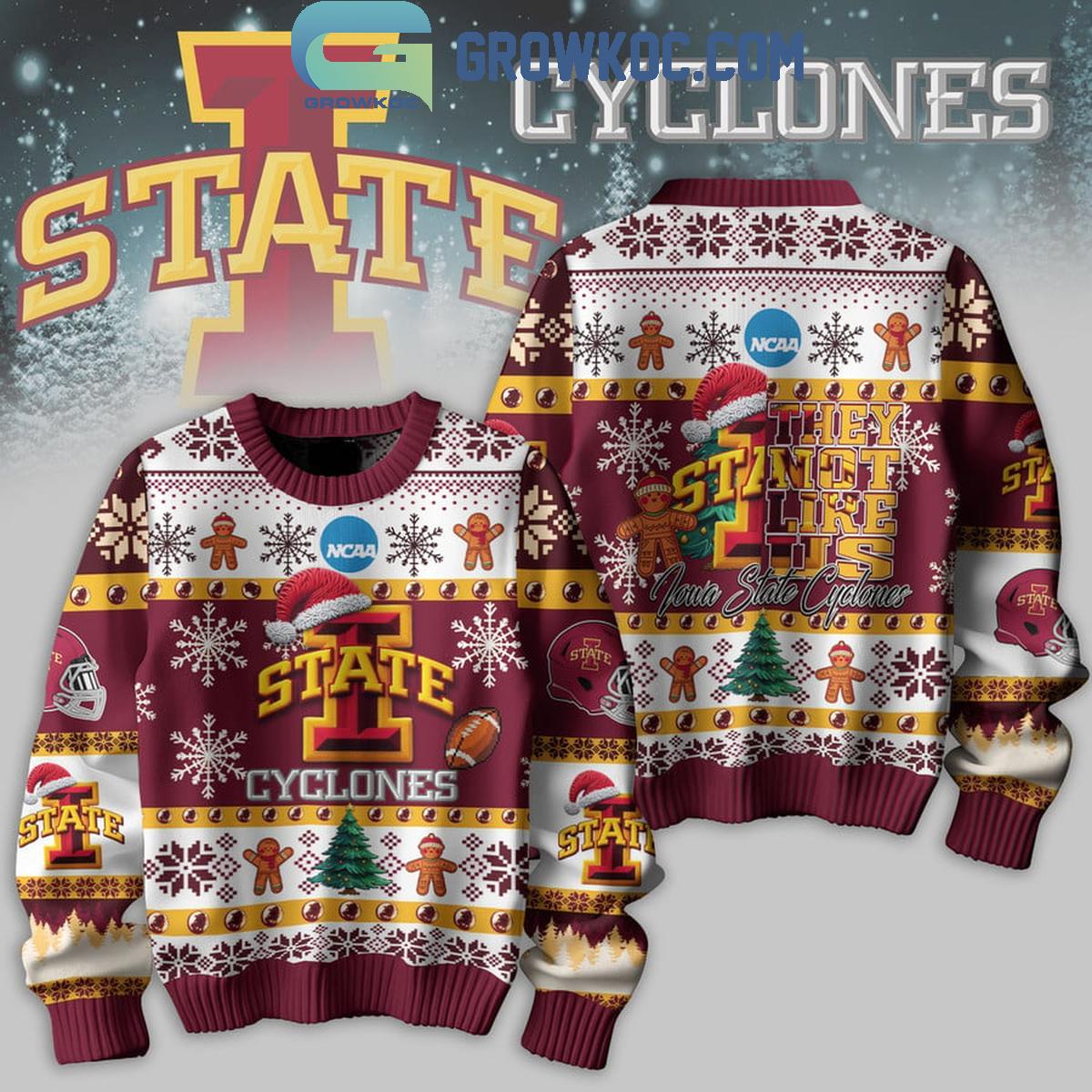 Iowa State Cyclones Football They Not Like Us Christmas Ugly Sweater 1 Fvte7