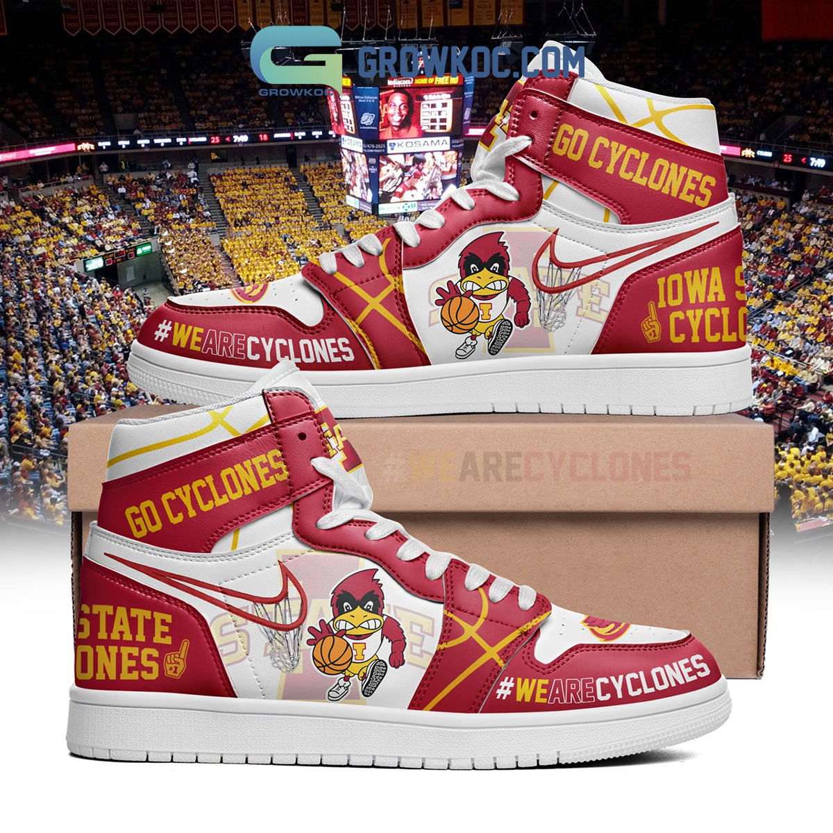 Iowa State Cyclones We Are Cyclones Air Jordan 1 Shoes2B1 GOspj