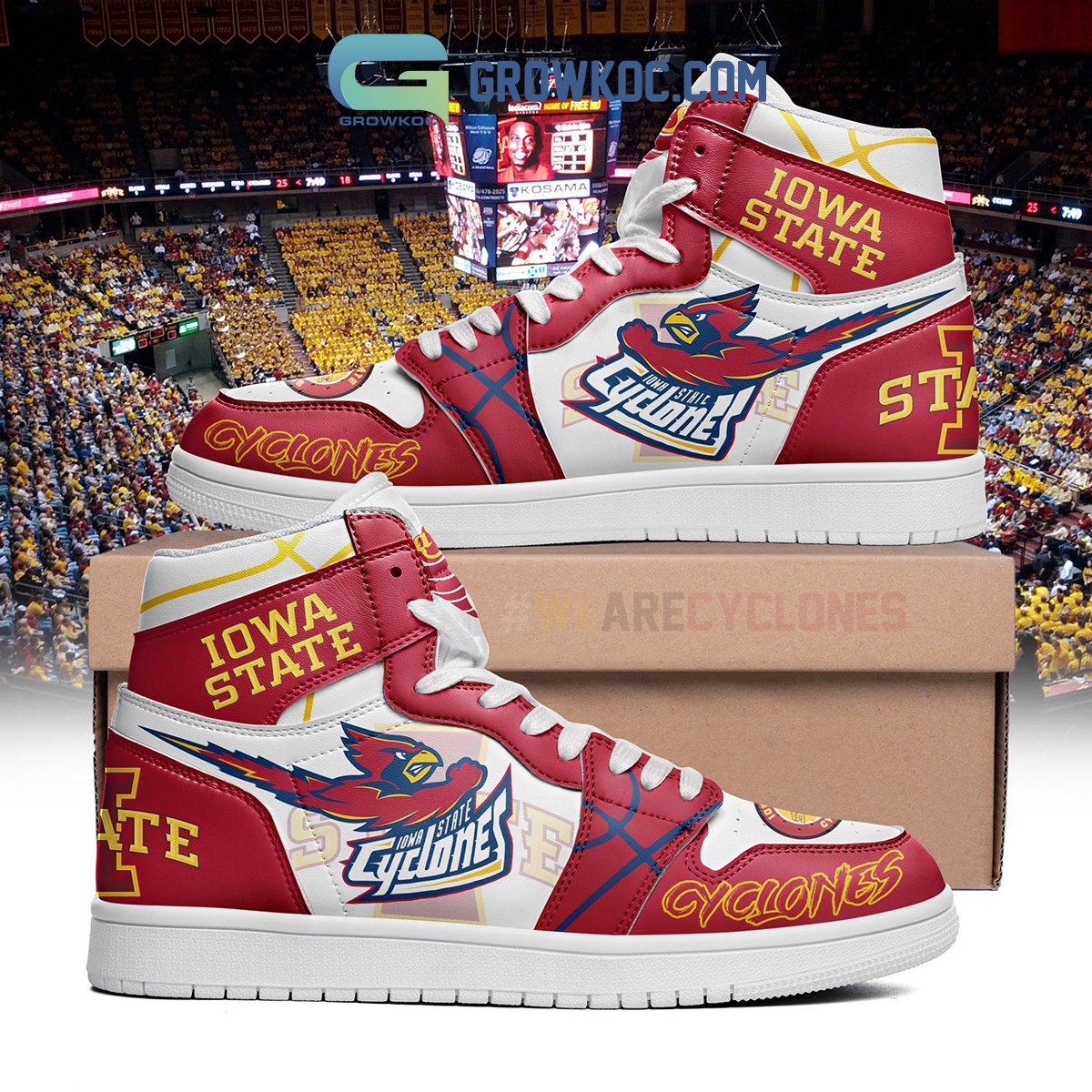 Iowa State Cyclones We Are The Fan Of Cyclones Air Jordan 1 Shoes2B1 N7wlz