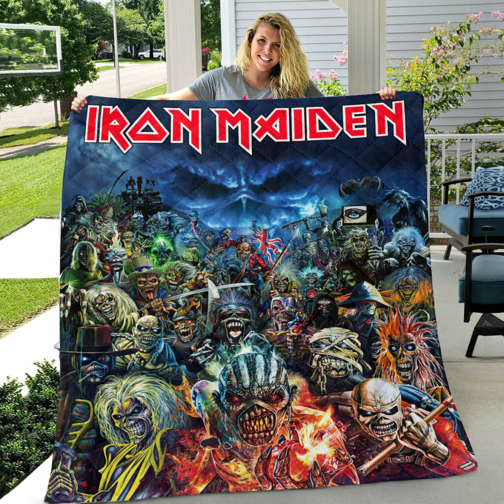 Iron Maiden Quilt Blanket MAITM10839 1024x1024 1