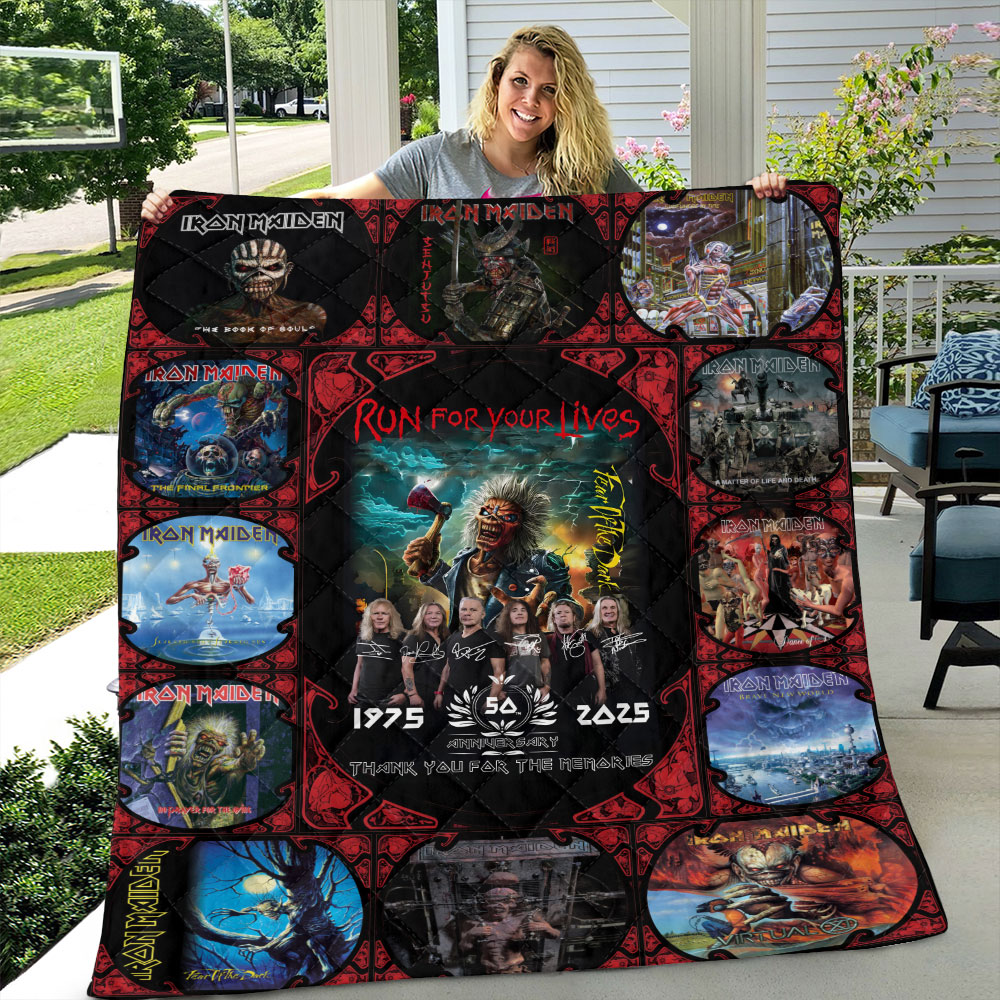 Iron Maiden Quilt Blanket HOATT10005 5