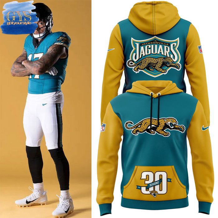 Jacksonville Jaguars Throwback Hoodie 2024 1