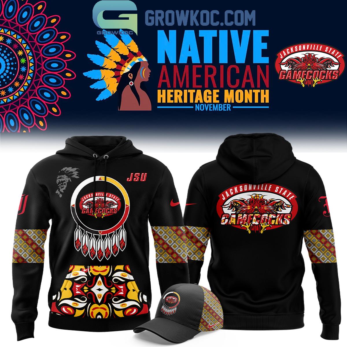 Jacksonville State Gamecocks 2024 Native American Heritage Month Hoodie T Shirt 1 o1rdb