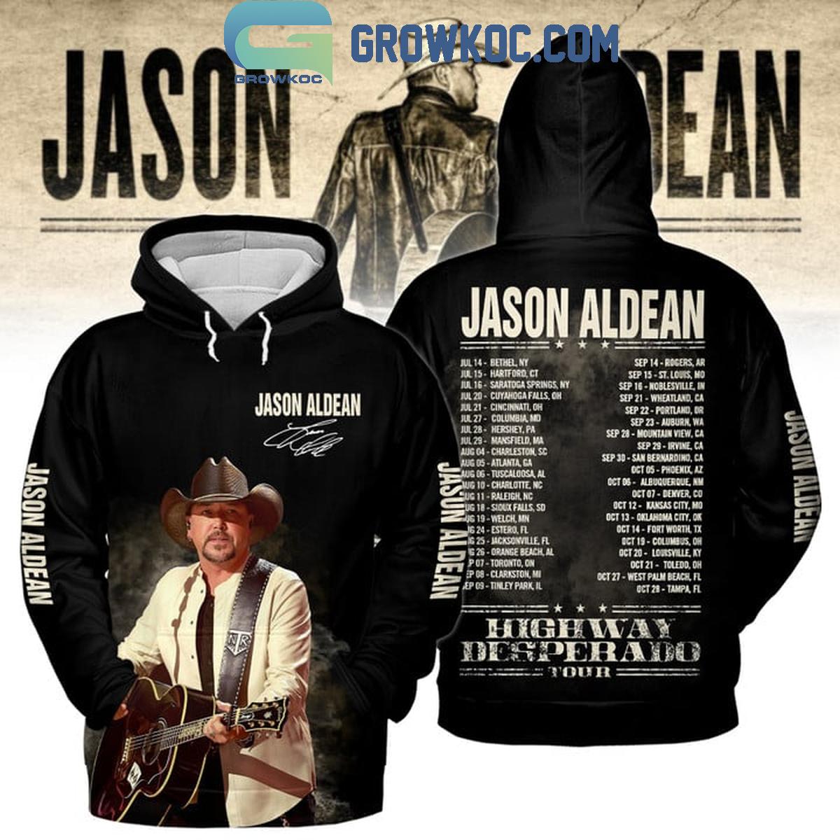 Jason Aldean Highway Desperado Tour 2024 Hoodie T Shirt 1 XUU5L