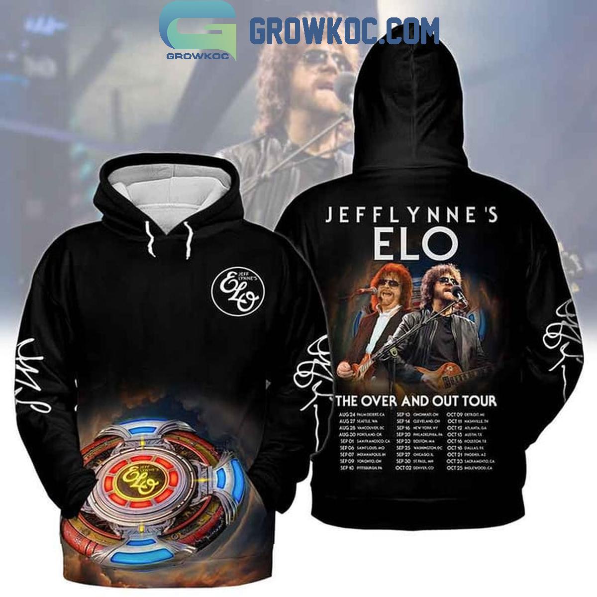 Jeff Lynnes Elo The Over And Out Tour 2024 Hoodie T Shirt 1 YRZwr