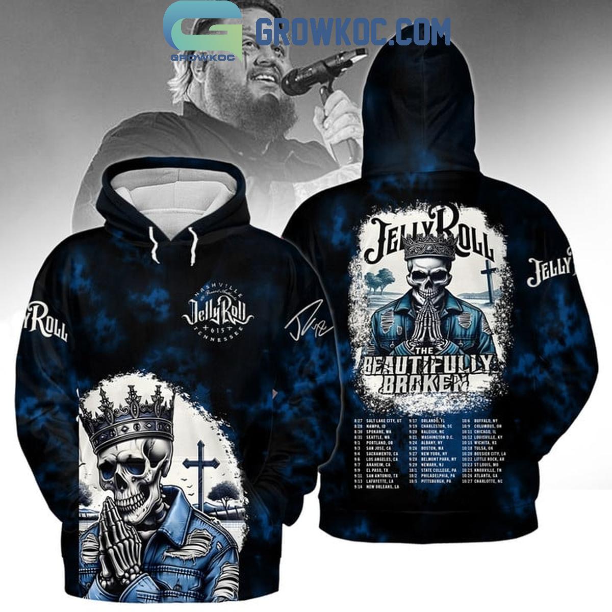 Jelly Roll The Beautifully Broken Tour In 2024 Halloween Hoodie T Shirt 1 vogek