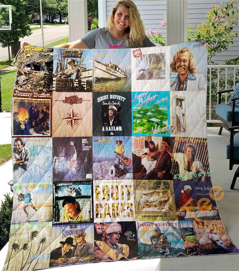 Jimmy Buffett Quilt Blanket Bedding Set Gifts For Fans 0