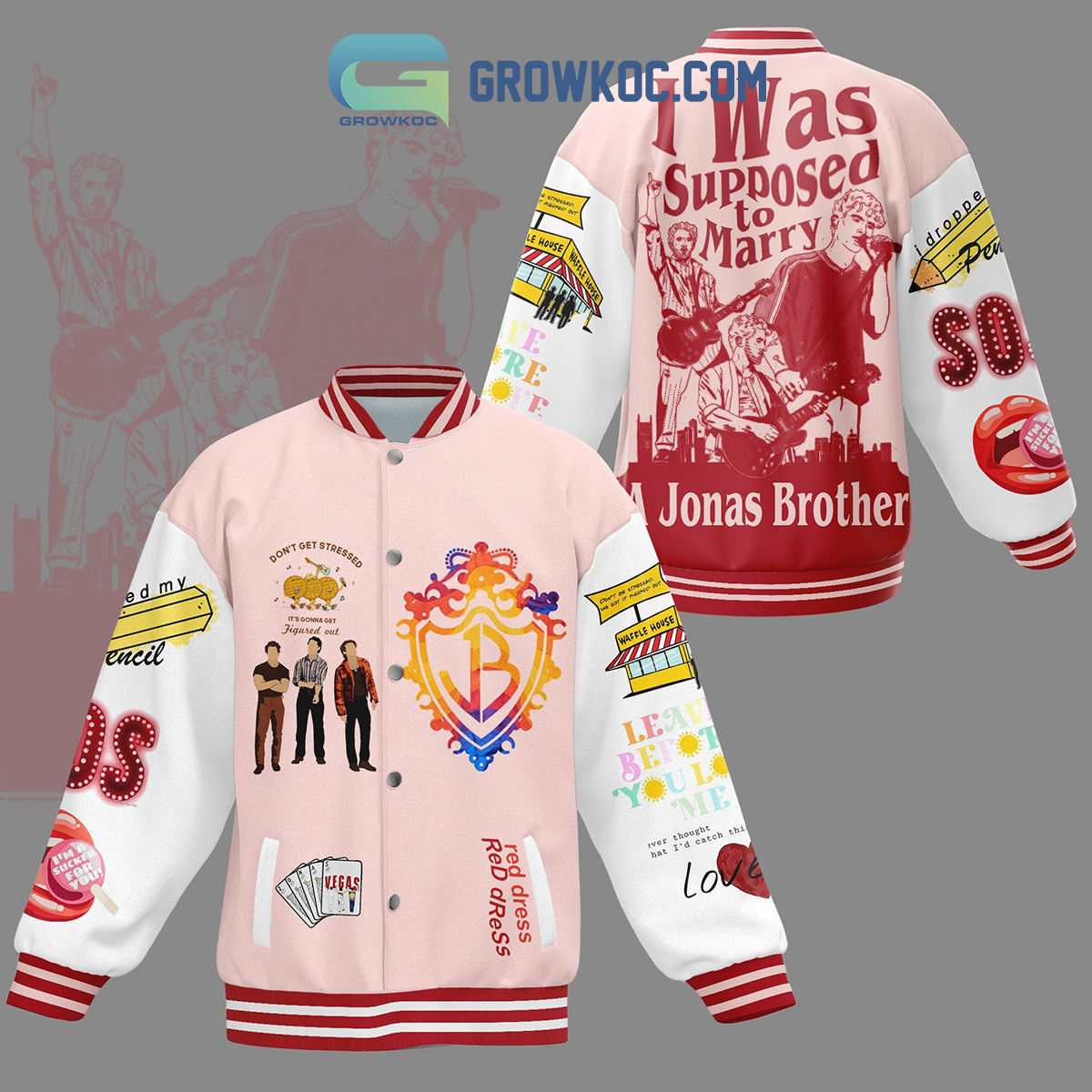 Jonas Brothers I Was Suppose To Marry Jonas Brother Baseball Jacket2B1 rVqaR