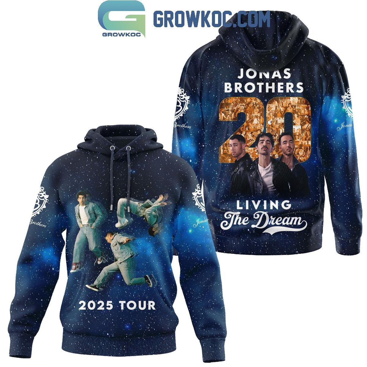 Jonas Brothers Living The Dream Tour 20 Years Hoodie Shirt 1 RFEIY