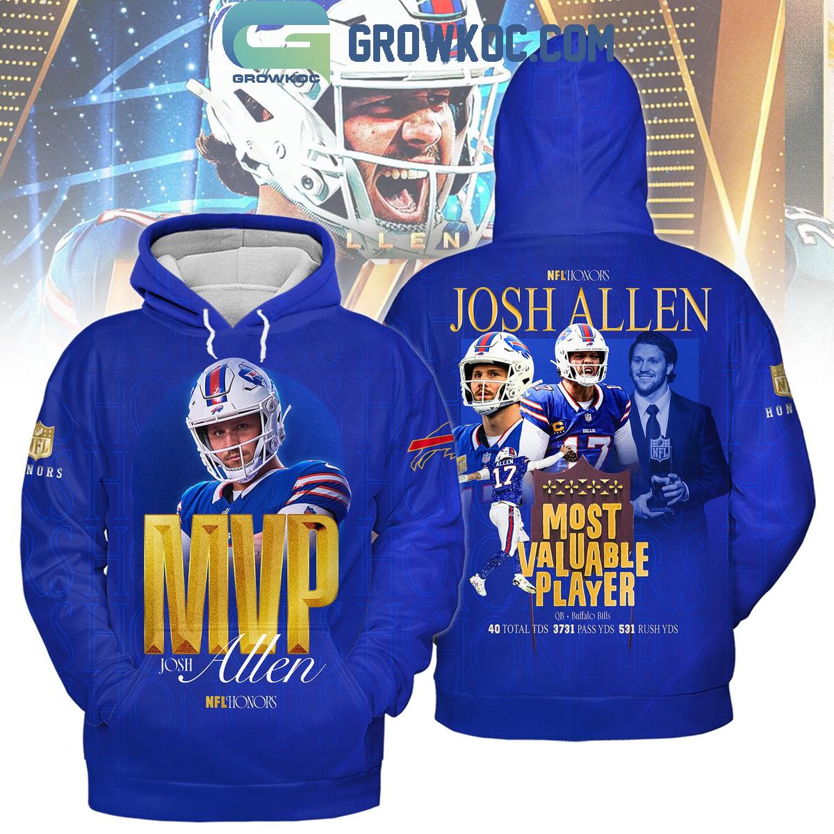 Josh Allen MVP Honors Buffalo Bills Hoodie T Shirt 1 85XC3