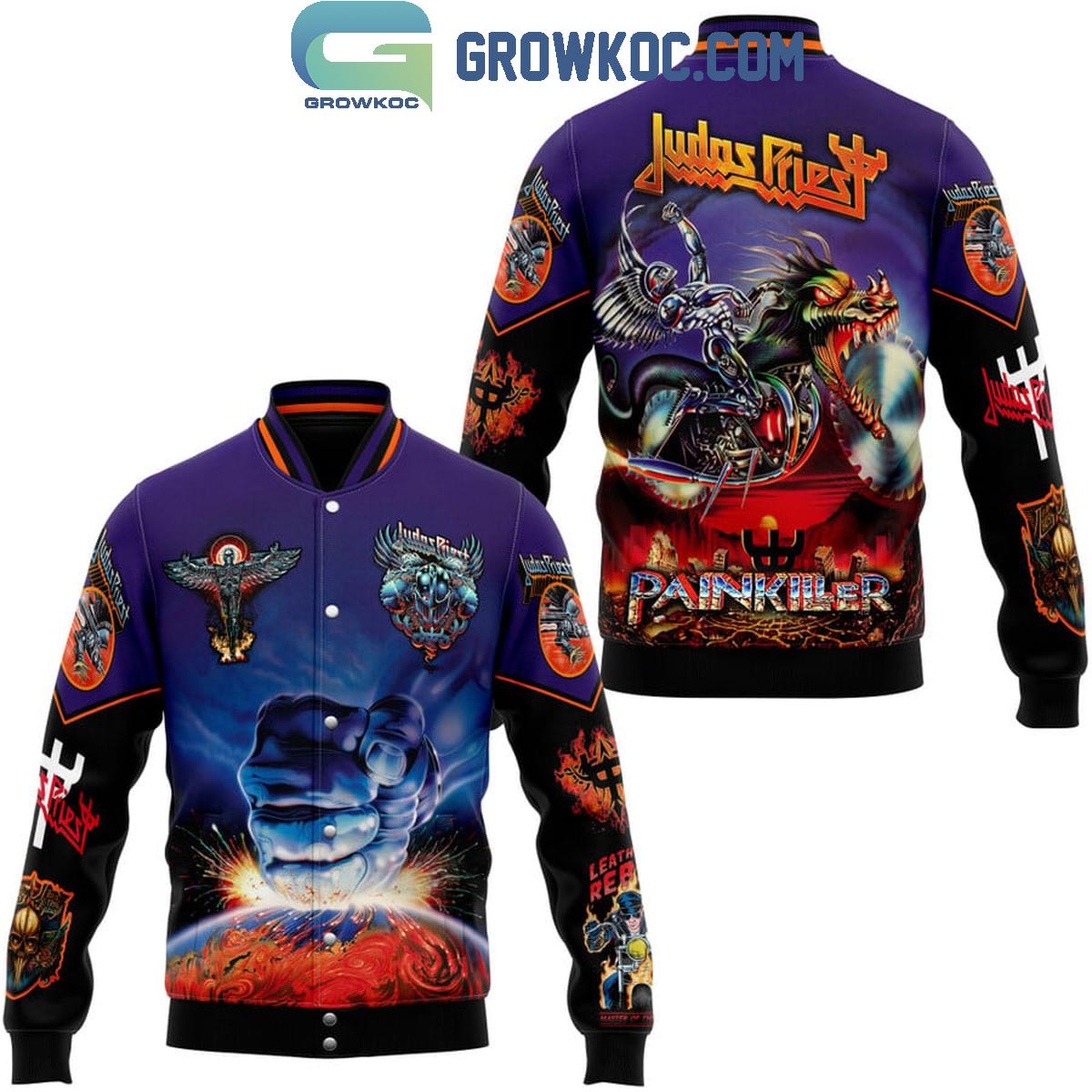 Judas Priest Painkiller Terrifying Scream Baseball Jacket 1 eprKE