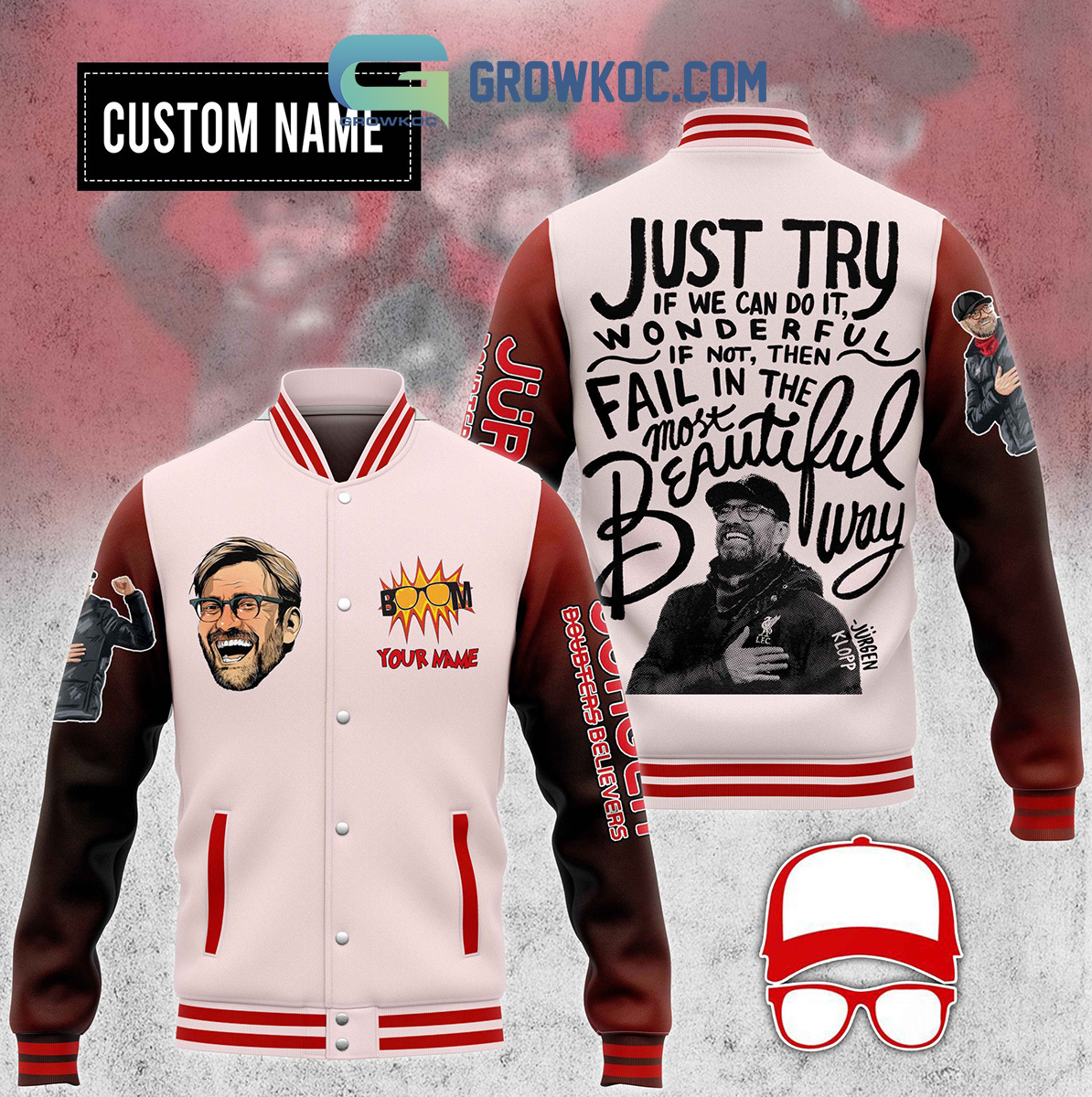 Jurgen Klopp Liverpool Most Beautiful Way Personalized Baseball Jacket2B1 1BEjr