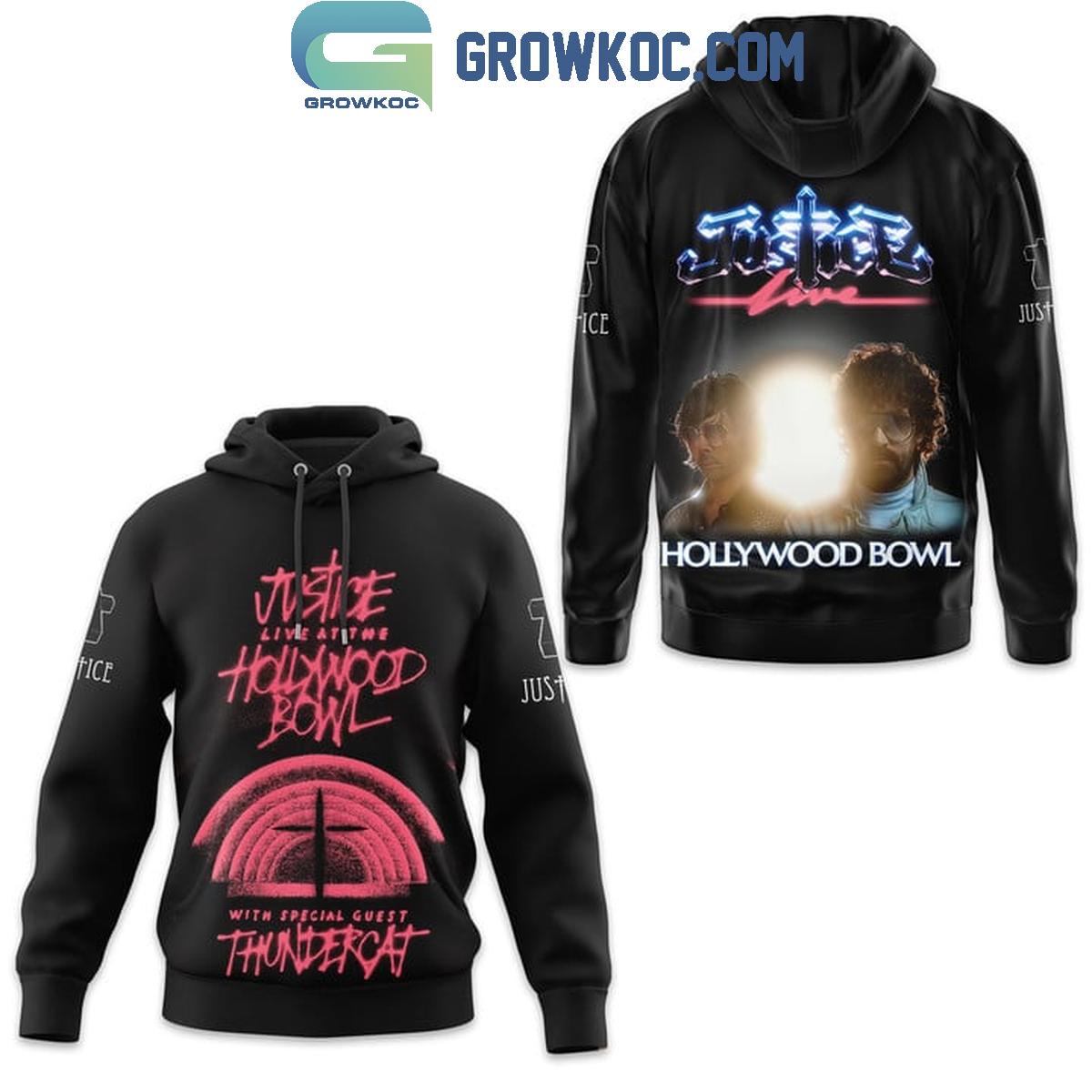 Justice Live At The Hollywood Bowl With Thundercat Tour Hoodie T Shirt 1 uQSHS