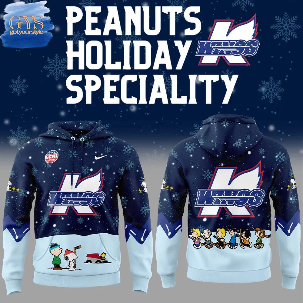 Kalamazoo Wings Peanuts And Snoopy Night Hoodie 1
