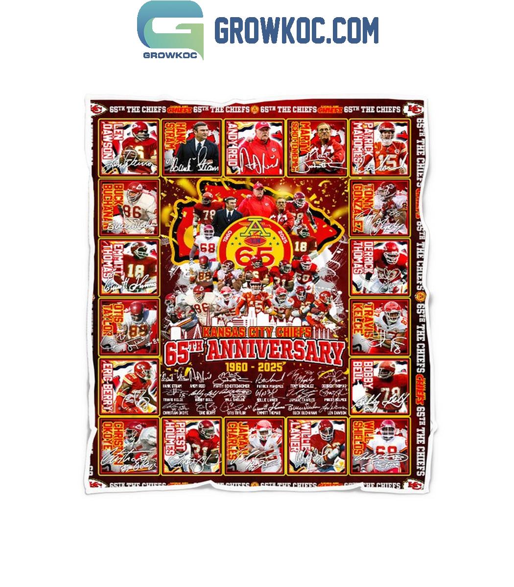 Kansas City Chiefs 65th Anniversary 1960 2025 Fleece Blanket Quilt 1 WZoiI Kansas City Chiefs 65th Anniversary 1960 2025 Fleece Blanket Quilt 1 WZoiI