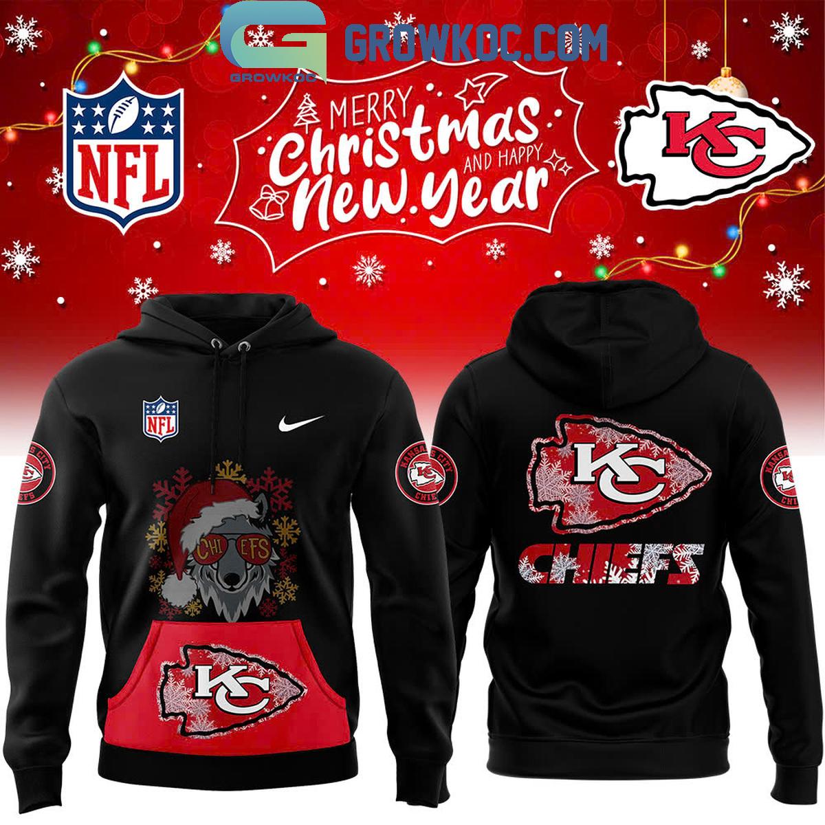 Kansas City Chiefs Bobble Hat Merry Christmas 2024 Hoodie T Shirt 1 WzKZk