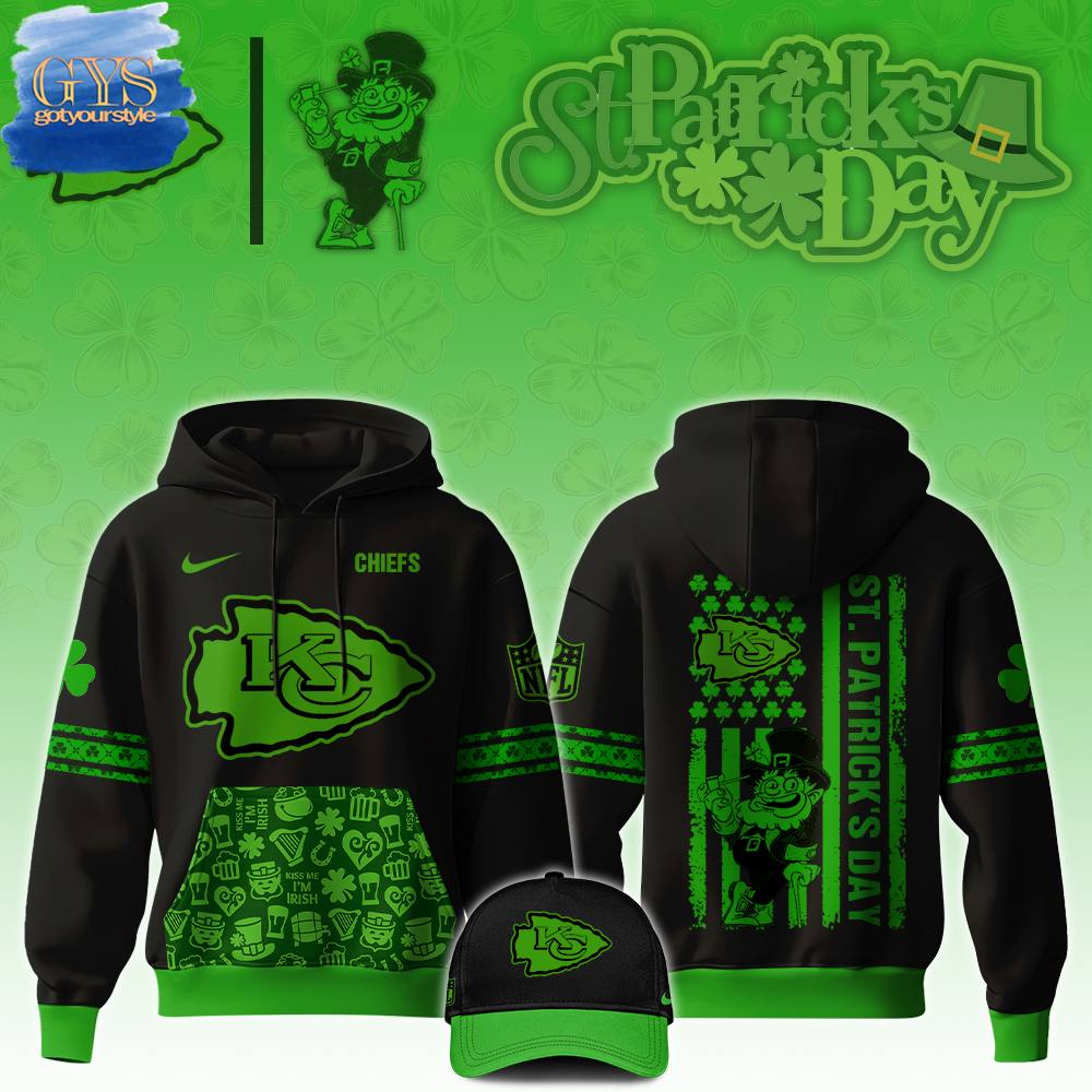 Kansas City Chiefs Saint Patricks Day Limited Edition Hoodie 1