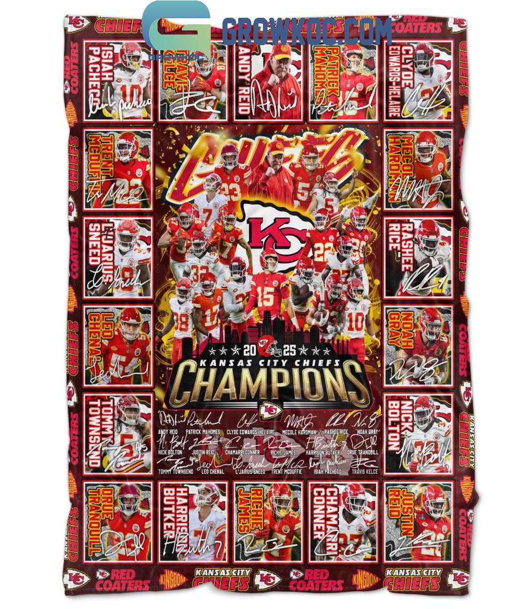 Kansas City Chiefs Super Bowl Champions 2025 Flecee Blanket Quilt 1 lcyCh Kansas City Chiefs Super Bowl Champions 2025 Flecee Blanket Quilt 1 lcyCh