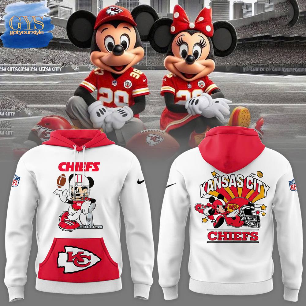 Kansas City Chiefs x Disney Mickey Mouse Limited Edition Hoodie 3