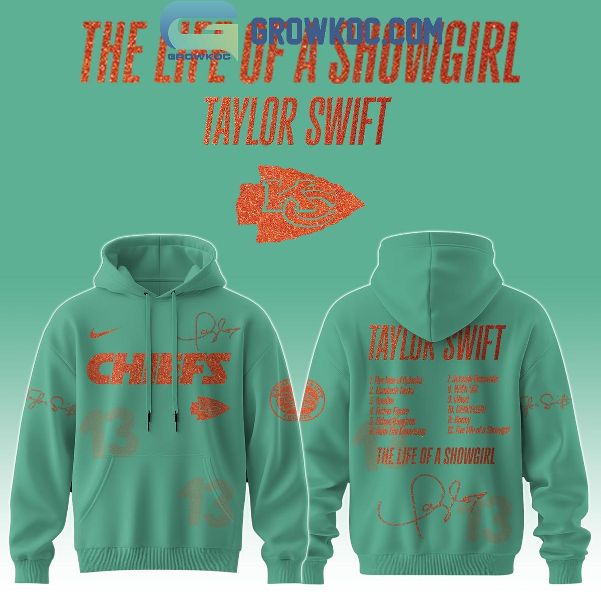 Kansas City Chiefs x Taylor Swift New Album The Life Of A Showgirl Hoodie 1 s1TdJ