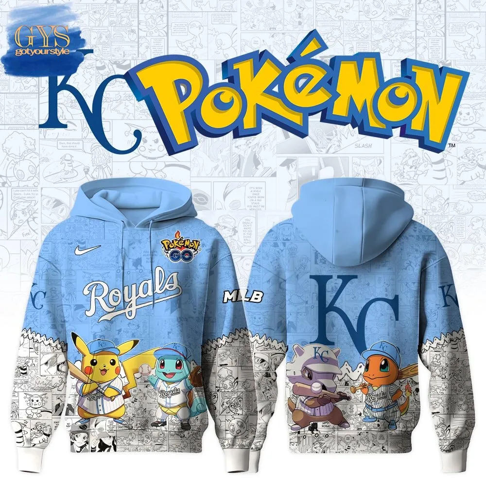 Kansas City Royals x Pokemon GO Special Edition Hoodie 1