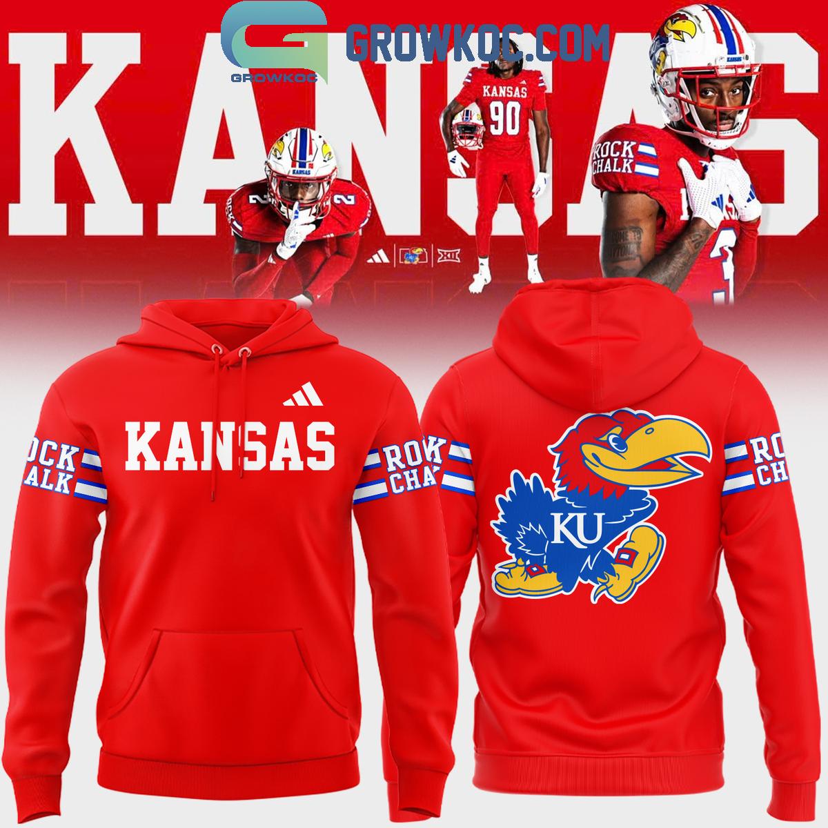Kansas Jayhawks Football Ready To Rock Chalk 2024 Hoodie T Shirt 1 PfubJ