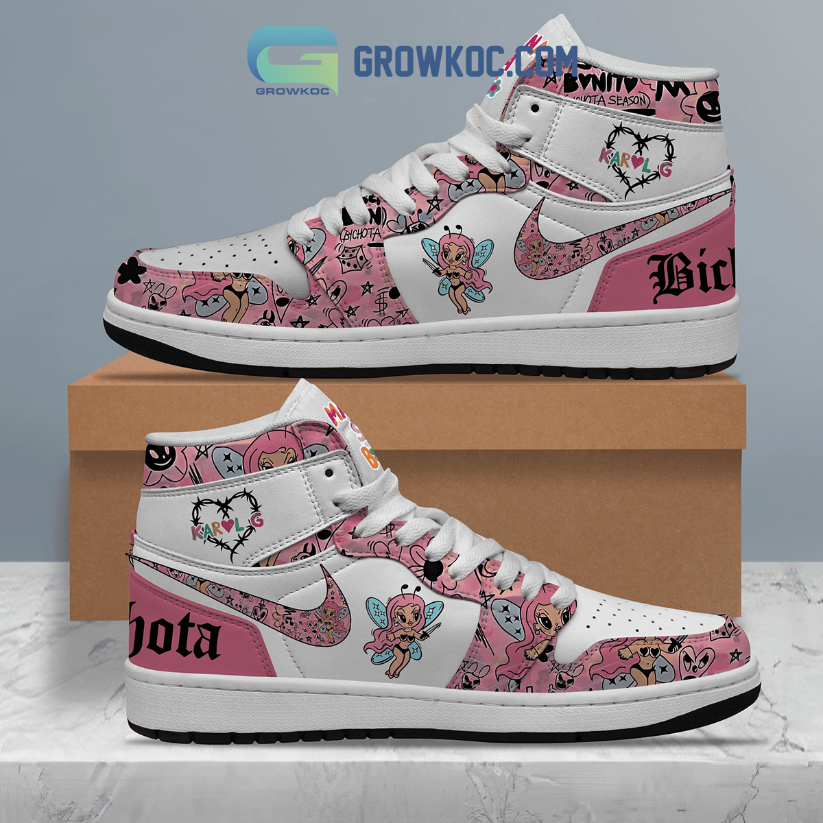Karol G Bichota Fan Air Jordan 1 Shoe2B1 0XMpS
