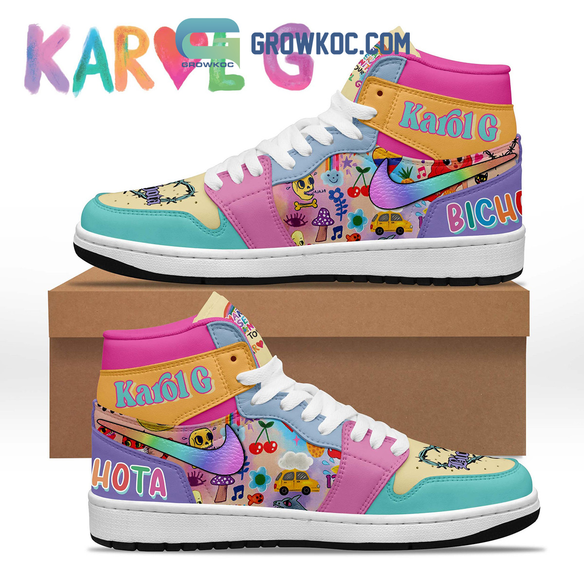 Karol G Bichota Tour Fan Air Jordan 1 Shoe2B1 D5fiT