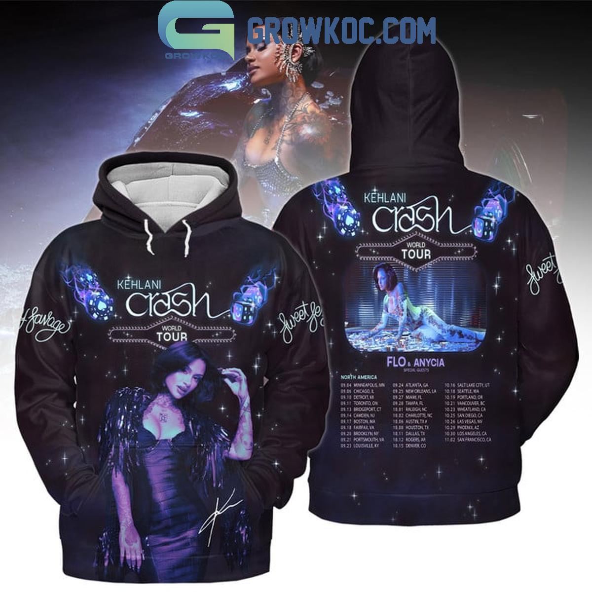 Kehlani Crash Tour In 2024 World Tour Venue Hoodie T Shirt 1 GXSgw