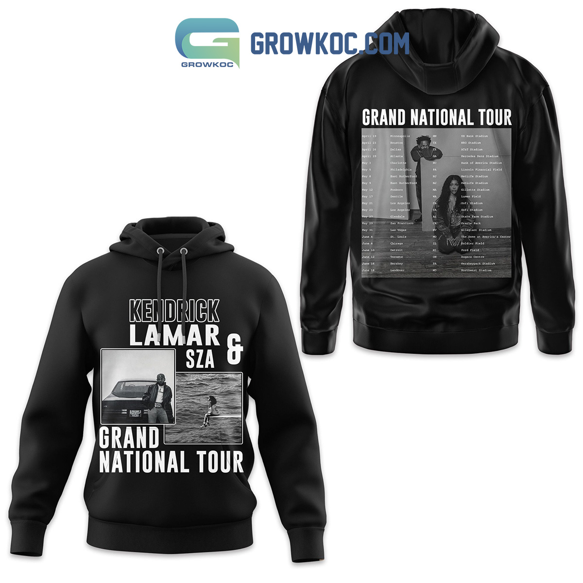 Kendrick Lamar SZA Grand National Tour 2025 Hoodie T Shirt2B1 wuOs5