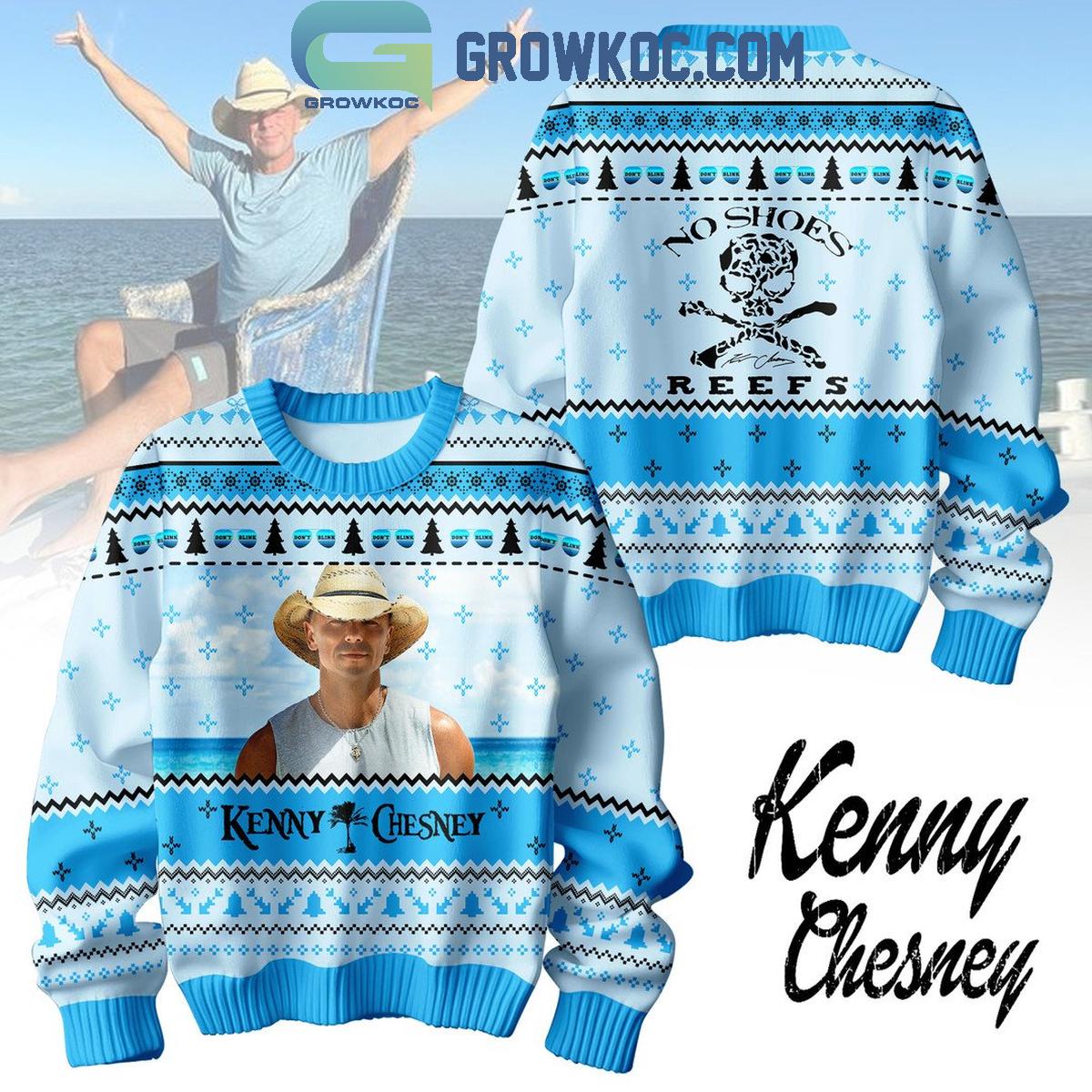 Kenny Chesney In Christmas No Shoes Nation Ugly Sweater 1 rO8kF