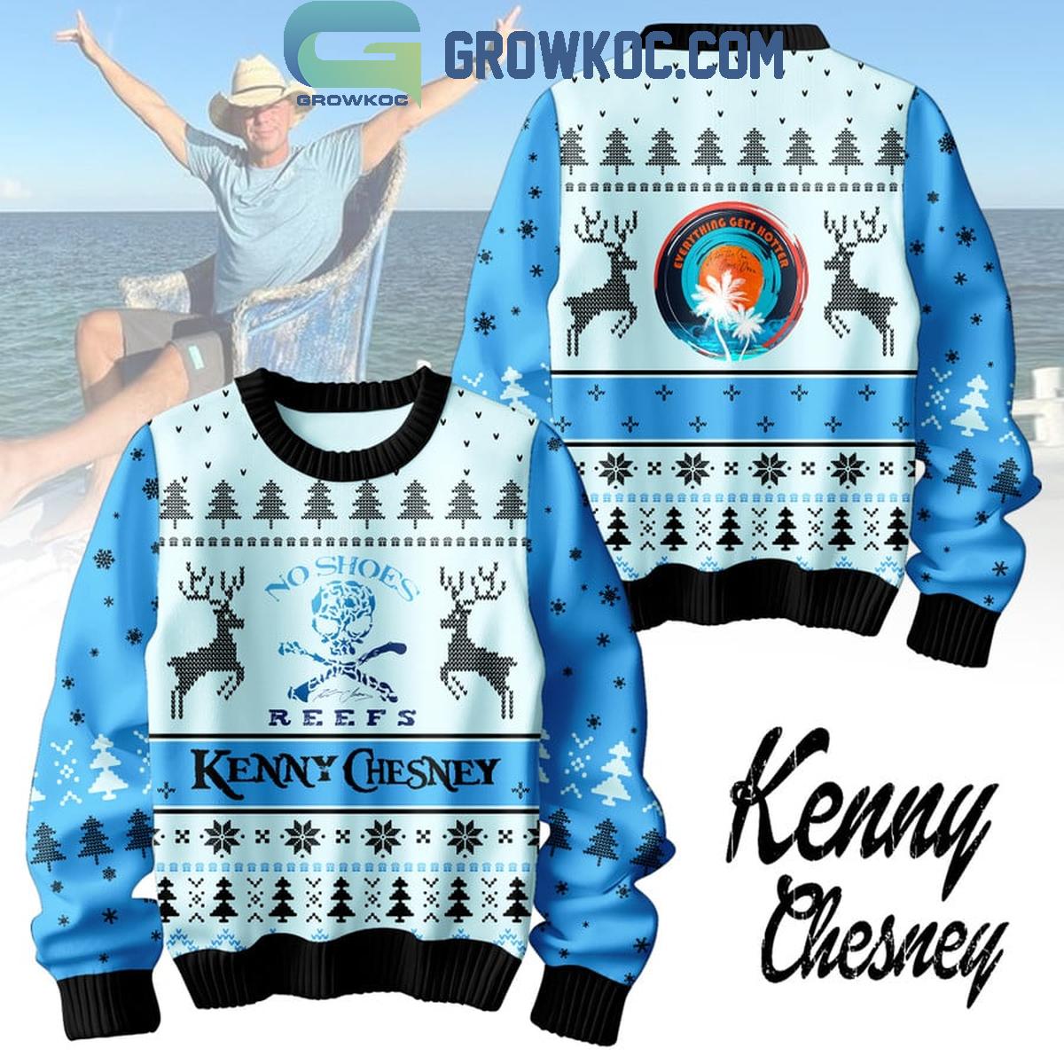 Kenny Chesney No Shoes Nation On Christmas 2024 Ugly Sweater 1 Z3fen
