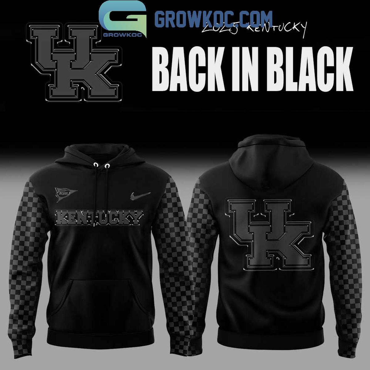 Kentucky Wildcats Back In Black Hoodie Shirt 1 N3F8A