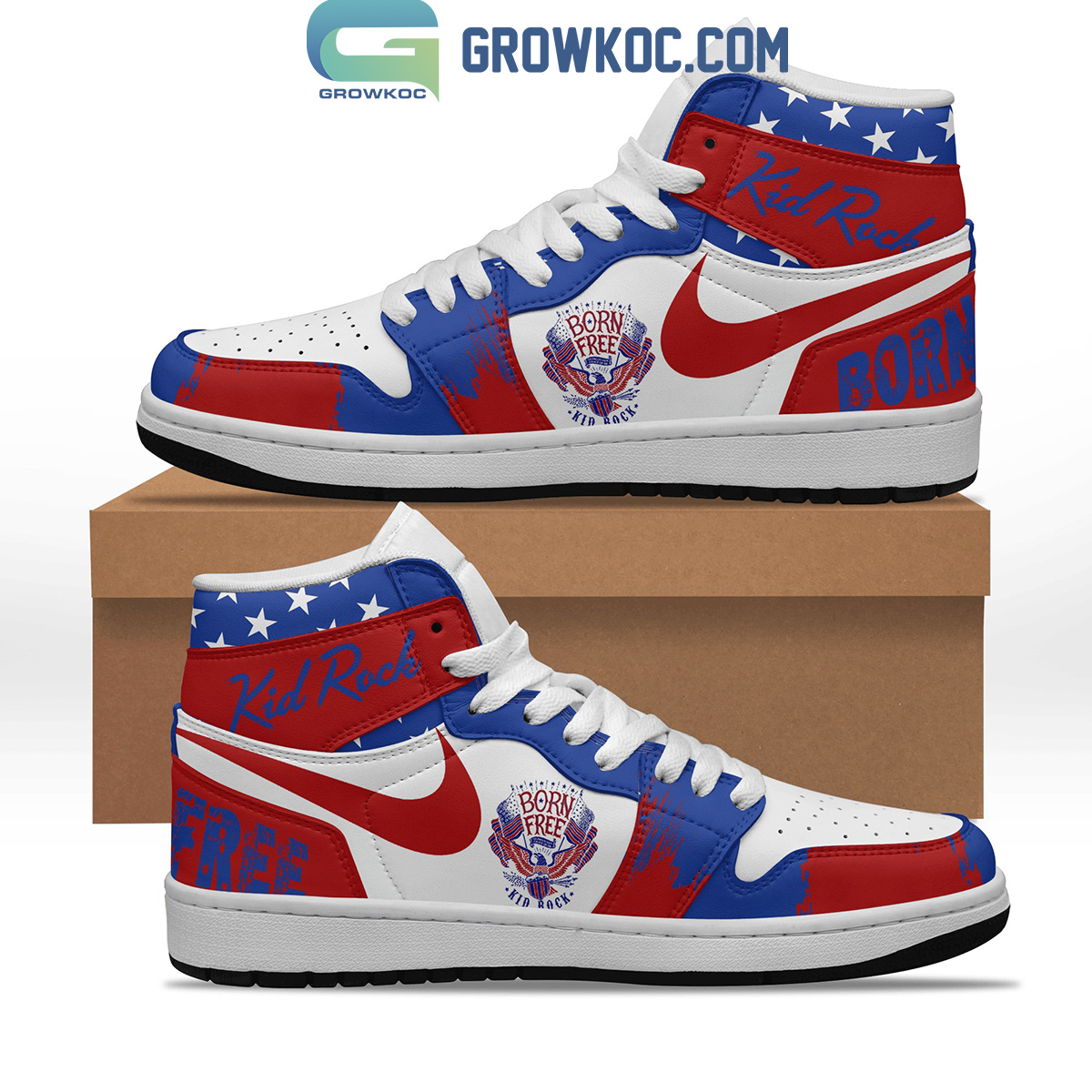 Kid Rock Born Free Fan Air Jordan 1 Shoes2B1 DvQhQ