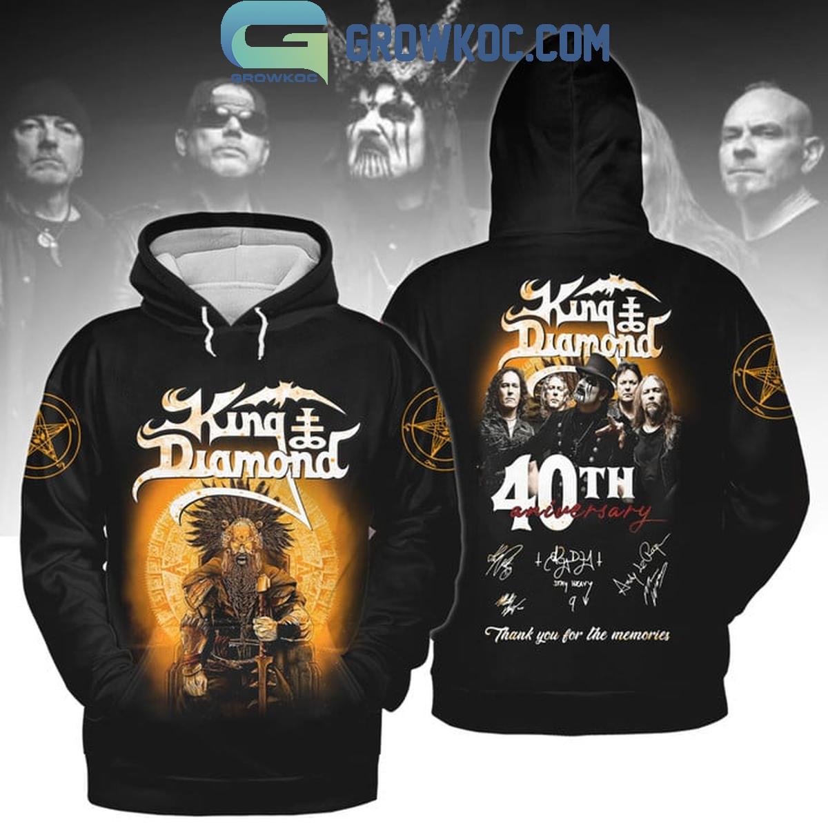 King Of Diamond 40th Anniversary Thank You For The Memories 2024 Hoodie T Shirt 1 xYBTb