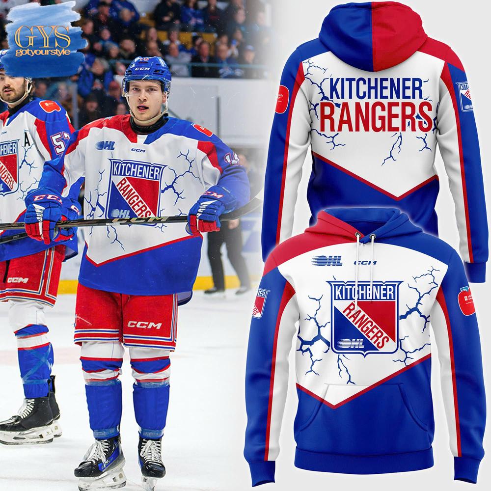 Kitchener Rangers New Uniform 2025 Limited Edition Hoodie 1