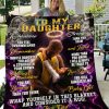 Kobe Bryant To My Daughter Love Dad For Fathers Day Fleece Blanket Quilt