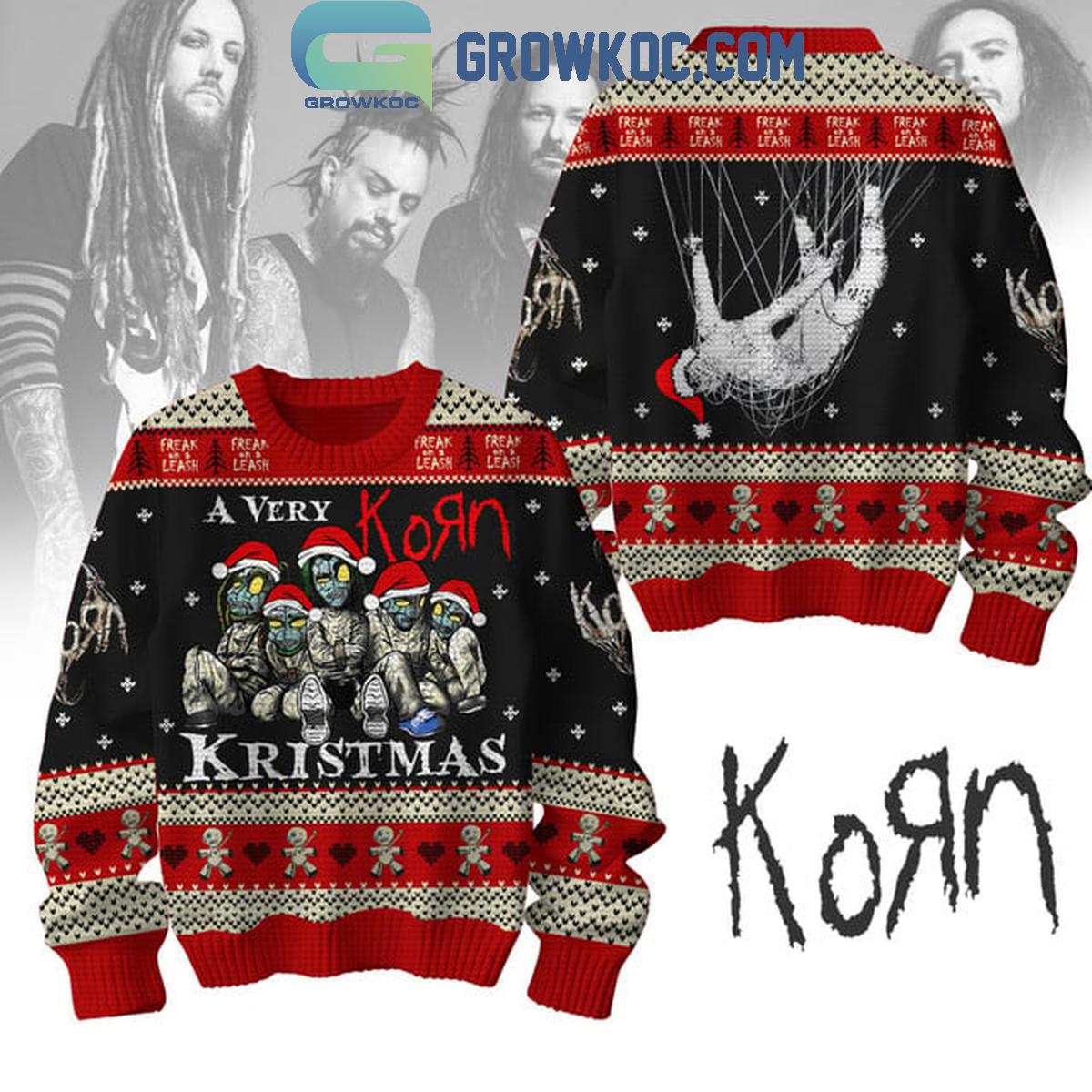 Korn A Very Korn Christmas Ugly Sweater 1 XXtiW
