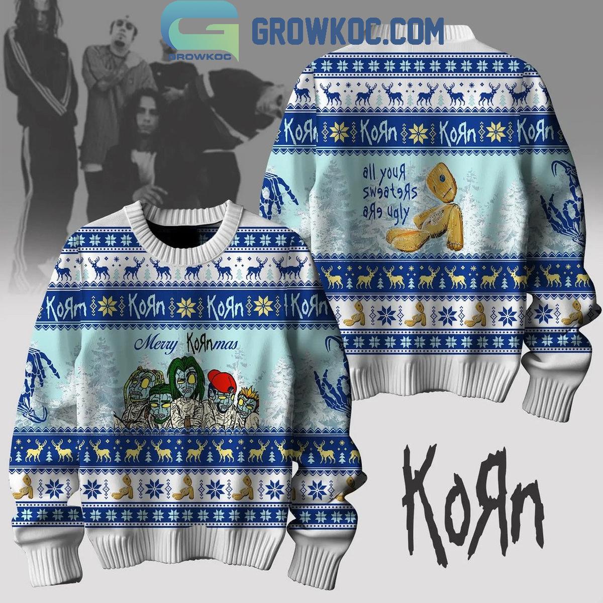 Korn All Your Sweater Are Ugly 2024 Christmas Ugly Sweater 1 HoU9b