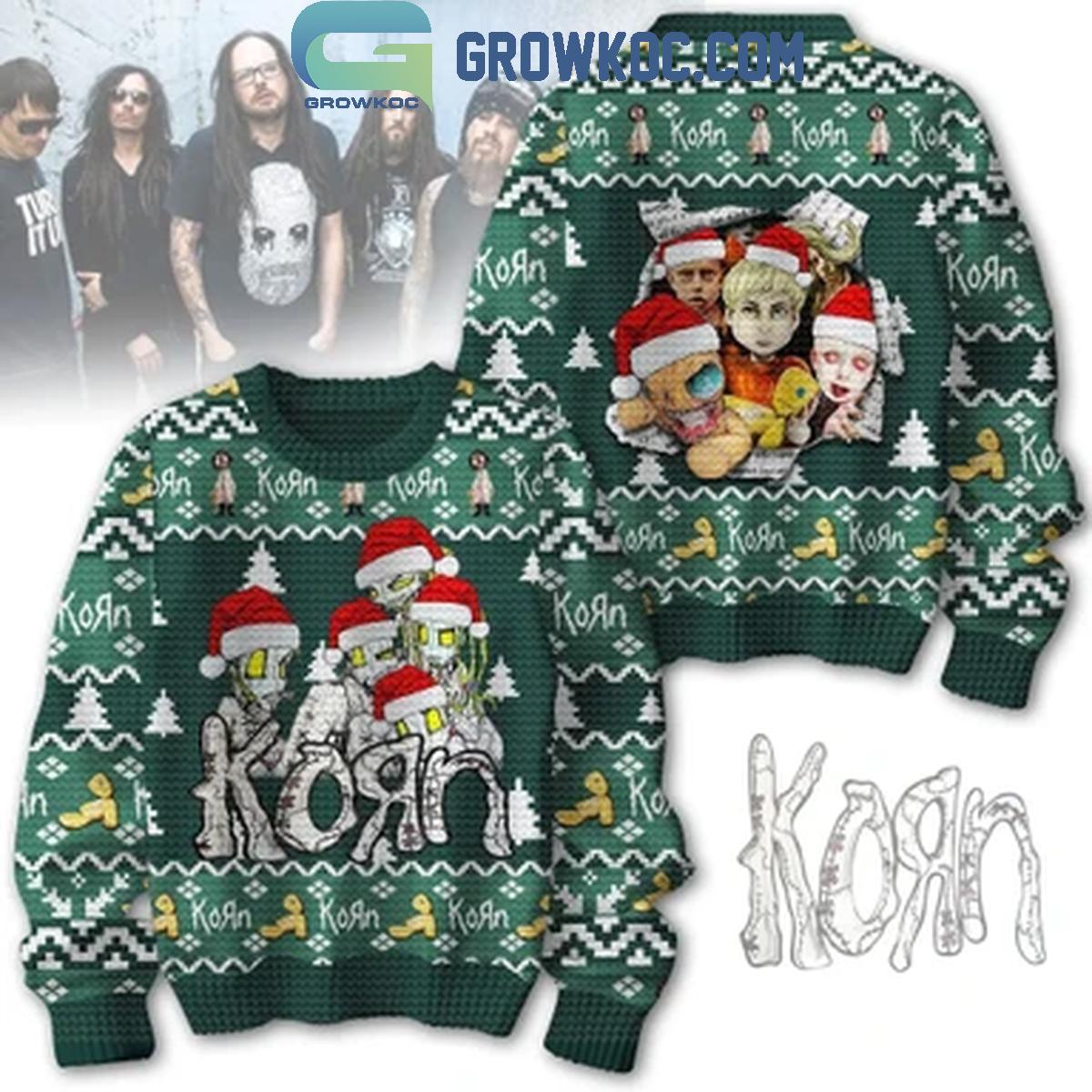 Korn Follow The Leader Nu Metal 2024 Christmas Ugly Sweater 1 K8Ohb