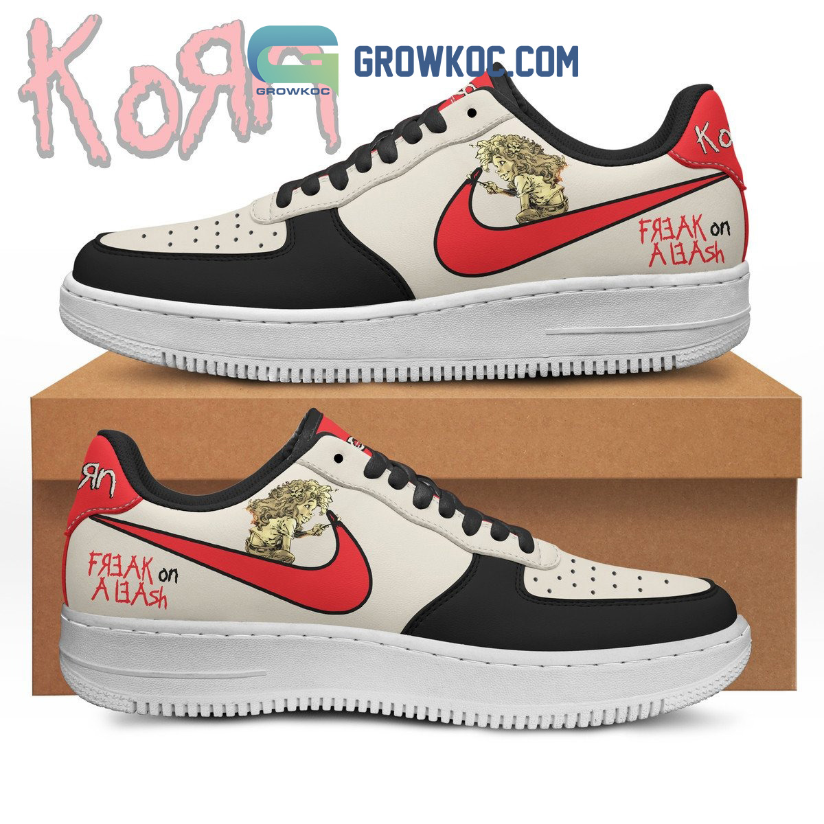 Korn Freak On A Leash Fan Design Air Force 1 Shoes2B1 xaaZz