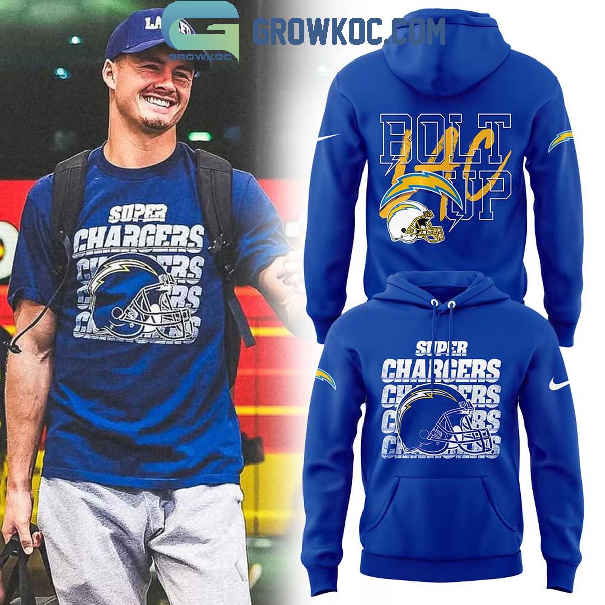LA.Chargers Super Chargers Bolt Up Hoodie Shirt 1 k1TgC