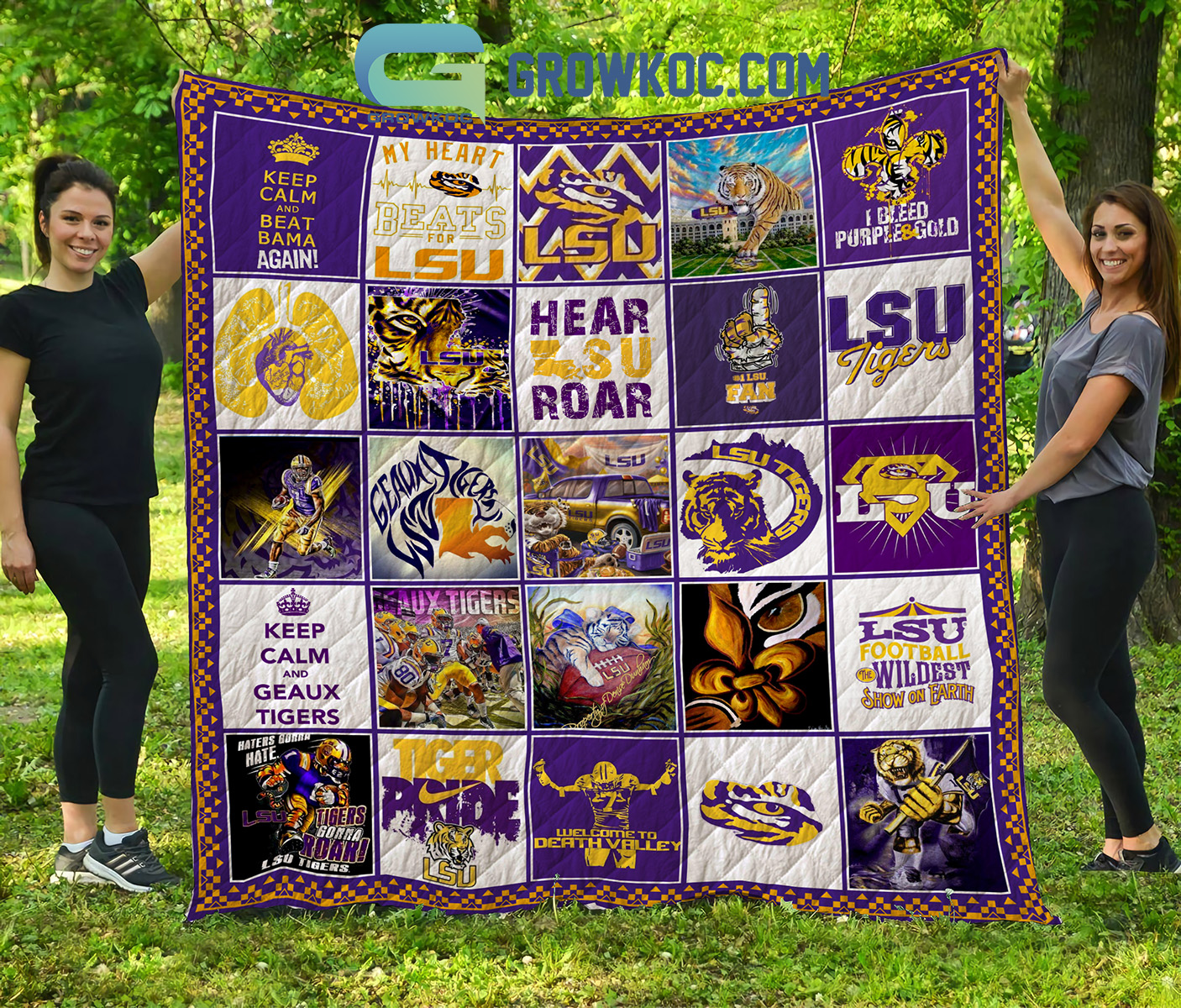 LSU Tigers NCAA Collection Design Fleece Blanket Quilt2B1 X3YeS